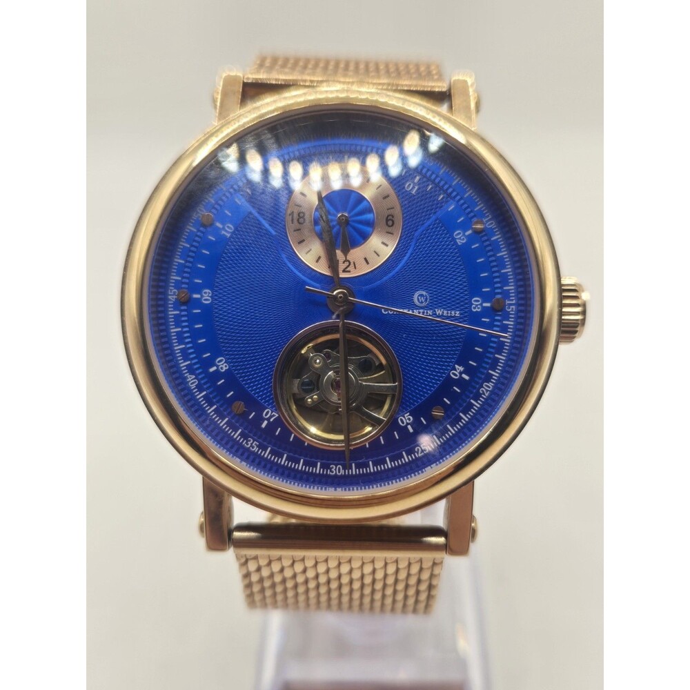 Constantine Weisz 42mm Rose Gold Plated Open Heart Automatic Watch. #166/400